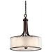 Pendente Rotondo Grande A 4 Luci Da Soffitto Mission Bronze, E27 - Foto miniatura 1