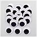 Ax366 Giant Googly Eyes - Confezione Da 30 Autoadesivo Black White Stick Il Mondo Di Bambini Di Utilizzare In Decorazione Crafts - Foto miniatura 1