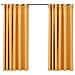 Tende Oscuranti con Ganci Effetto Lino 2 pz Gialle 140x175 cm - Foto miniatura 1