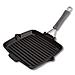 Bistecchiera in Ghisa Quadrata con Manico Dimensione 24x24 cm Colore Nero  - Foto miniatura 1