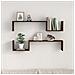 Mensole A Muro 2 Pz Rovere Fumo 100x15x20 Cm Legno Multistrato - Foto miniatura 3