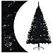 Albero Di Natale Artificiale A Metà Con Base Nero 240 Cm Pvc - Foto miniatura 4