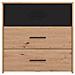 Caddie - Comò Tre Cassetti Moderno Minimal In Legno - Foto miniatura 2