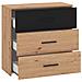 Caddie - Comò Tre Cassetti Moderno Minimal In Legno - Foto miniatura 3