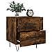 Comodini 2 Pz Rovere Fumo 40x35x47,5 Cm In Legno Multistrato - Foto miniatura 3
