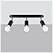 Lampada A Soffitto Fornes 3 Nero Sl. 1122 - Minimalista Lampade Da Soffitto Nero 13.5x40x6 Cm - Foto miniatura 2