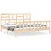 Giroletto con Testiera Super King Size in Legno Massello - Foto miniatura 2