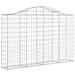 Cesto Gabbione Ad Arco 200x30x120/140 Cm Ferro Zincato - Foto miniatura 1