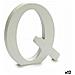 Lettera Q Legno Bianco (1,8 X 21 X 17 Cm) (12 Unità) - Foto miniatura 1