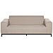 Set Lounge 5 Posti Tessuto Beige E Nero Rovigo - Foto miniatura 2