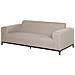 Set Lounge 5 Posti Tessuto Beige E Nero Rovigo - Foto miniatura 6