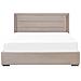 Letto Matrimoniale Con Contenitore Velluto Tortora 160 X 200 Cm Rouen - Foto miniatura 6