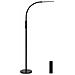 Lampada Da Terra Con Morsetto Convertibile A Led Apus Con Dimmer Metallo Nero - Foto miniatura 4