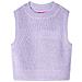 Gilet Da Bambina Lavorato A Maglia Lilla Chiaro 140 - Foto miniatura 1