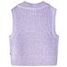 Gilet Da Bambina Lavorato A Maglia Lilla Chiaro 140 - Foto miniatura 2