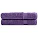 Asciugamani Premium SOLUND 2 pz Viola 100x200 cm 600 g /m² - Foto miniatura 1