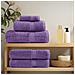 Asciugamani Premium SOLUND 2 pz Viola 100x200 cm 600 g /m² - Foto miniatura 3
