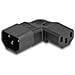 Adattatore Di Rete Iec 60320 - Da C14 A C13, Spina /presa, 10 A, Angolato A 90â° A Sinistra /destra - Foto miniatura 1