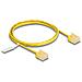 Cavo di rete RJ45 Cat. 6 UTP Ultra Slim 1 m giallo con connettori corti - Foto miniatura 1