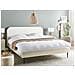 Letto Velluto A Coste Flayat 180 X 200 Cm Bianco Sporco - Foto miniatura 1