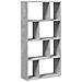 Libreria Grigio Cemento 60x20x120 cm in Truciolato - Foto miniatura 7