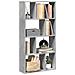 Libreria Grigio Cemento 60x20x120 cm in Truciolato - Foto miniatura 2