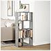 Libreria Grigio Cemento 60x20x120 cm in Truciolato - Foto miniatura 4