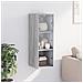 Mobile A Muro Con Ante In Vetro Grigio Sonoma 35x37x100 Cm - Foto miniatura 3