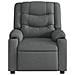 Poltrona Reclinabile Massaggio Elettrica Grigio Scuro Tessuto - Foto miniatura 9