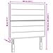 Testata LED Design Linee Marrone Scuro 100 cm Tessuto - Foto miniatura 3