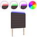Testata LED Design Linee Marrone Scuro 100 cm Tessuto - Foto miniatura 7
