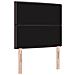 Testata LED Design Linee Marrone Scuro 100 cm Tessuto - Foto miniatura 9