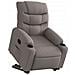 Poltrona Alzapersona Reclinabile Tortora in Tessuto - Foto miniatura 3