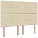 Letto con Rete a Molle con Materasso Beige 160x200 cm Tessuto - Foto miniatura 3