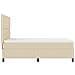 Letto con Rete a Molle con Materasso Beige 160x200 cm Tessuto - Foto miniatura 9