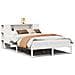 Letto Libreria senza Materasso Bianco 160x200 cm Legno di Pino - Foto miniatura 1