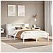 Letto Libreria senza Materasso Bianco 160x200 cm Legno di Pino - Foto miniatura 2