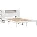 Letto Libreria senza Materasso Bianco 160x200 cm Legno di Pino - Foto miniatura 3