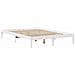 Letto Libreria senza Materasso Bianco 160x200 cm Legno di Pino - Foto miniatura 5