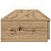 Cassetti per Letto Rovere Artigianale 135x36,5x16,5 cm in Legno Ingegnerizzato - Foto miniatura 7
