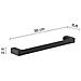 Portasalviette 35 Cm Da Muro In Ottone E Cromall Pi21-35 Serie Pirenei Nero Opaco - Foto miniatura 2