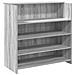 Banco Reception Grigio Sonoma 100x50x103,5 cm Legno Multistrato - Foto miniatura 1