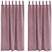 Tende con tende 2 pcs Rosa scuro 140 x 175 cm Velluto - Foto miniatura 1