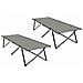 Letto da campeggio pieghevole 2 pcs Grigio 206 x 76 x 74 cm - Foto miniatura 1