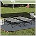Letto da campeggio pieghevole 2 pcs Grigio 206 x 76 x 74 cm - Foto miniatura 2