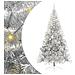 Albero di Natale artificiale con luci integrate Argento 240 cm - Foto miniatura 1