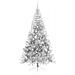 Albero di Natale artificiale con luci integrate Argento 240 cm - Foto miniatura 4
