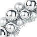 Corone di Palline di Natale 2 pcs Argento 33 x 33 x 7 cm - Foto miniatura 6