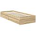 Letto con Contenitore con testiera Rovere Sonoma 120 x 190 cm - Foto miniatura 6