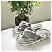 Ciabatte radito Con Memory Foam E Suola In Legno Di Ananas - Traspiranti E Confortevoli Per Interni Grey - Foto miniatura 3